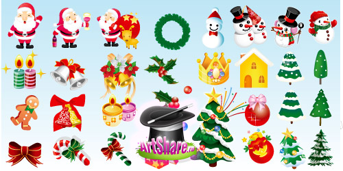 Рождественские иконки (EPS)