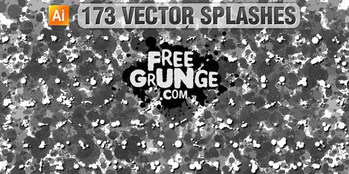 grunge vector splashes